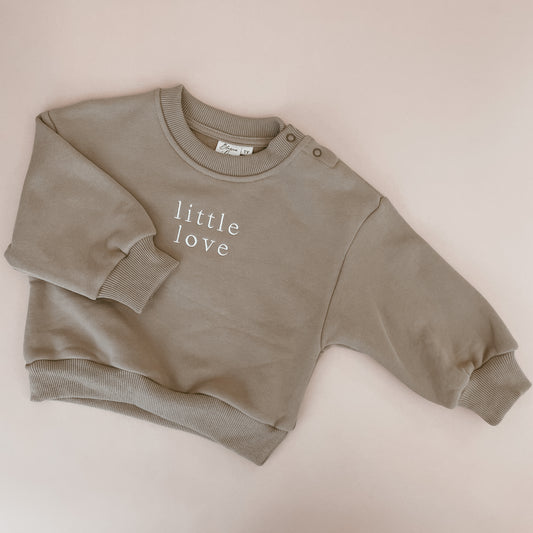 ‘Little love’ crewneck sweater